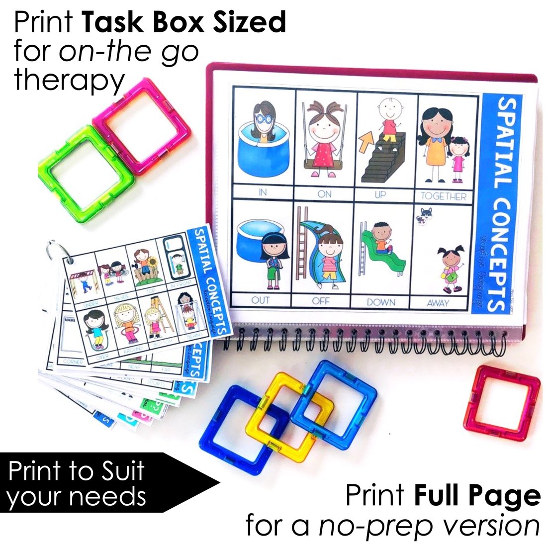 Preschool Behavior and Language Visuals for speech therapy – image 3