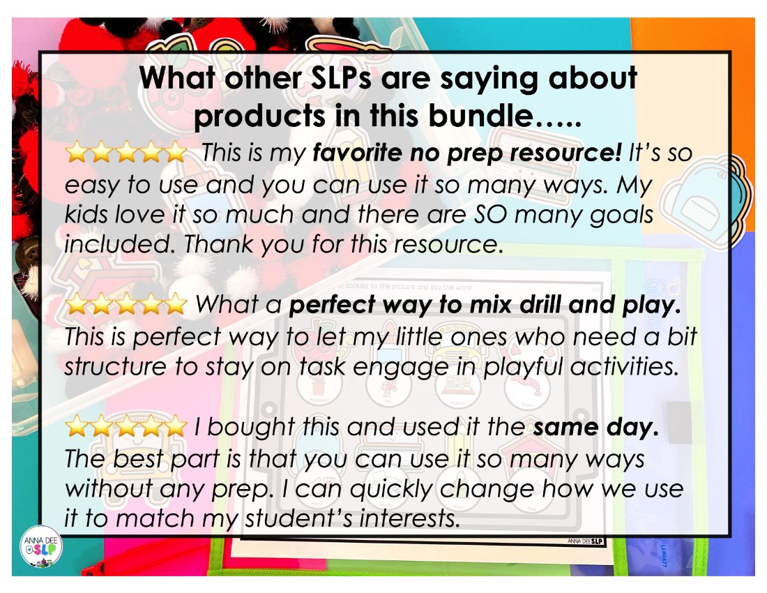 Back to School Bundle for speech therapy preview page 8