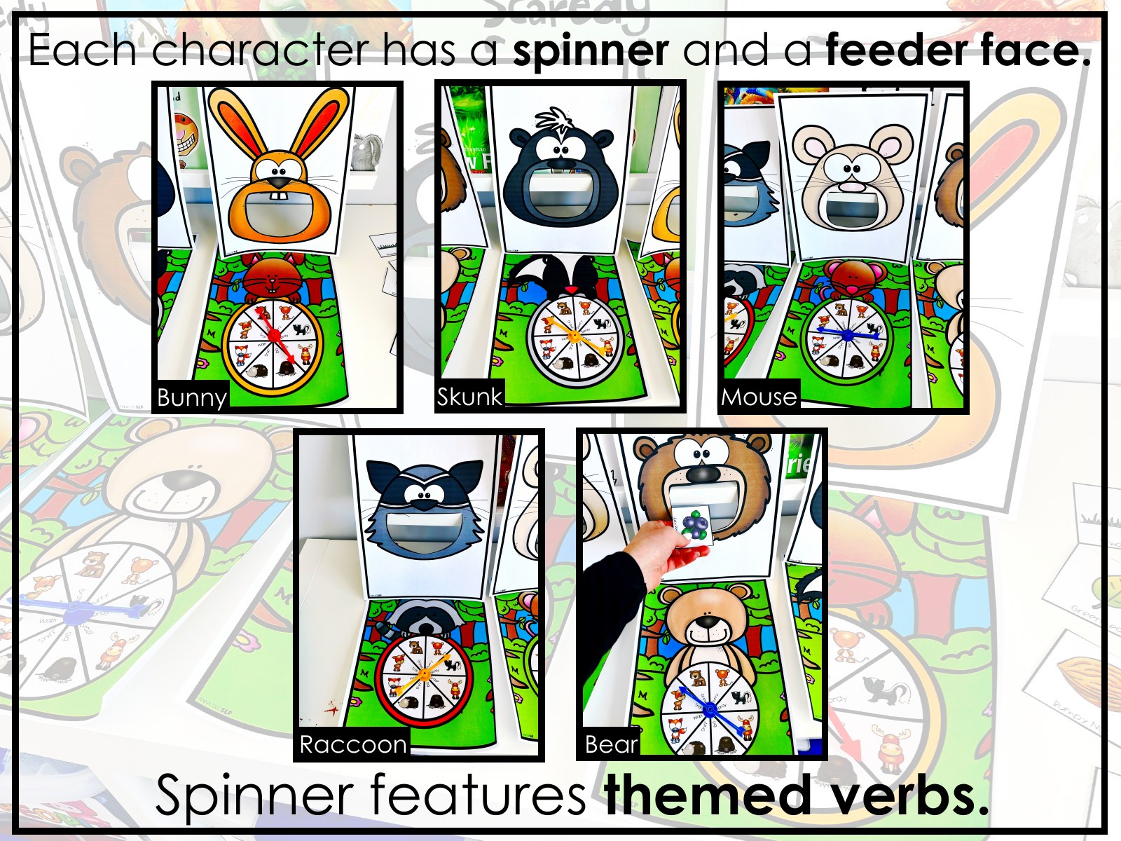Forest Interactive Feeding Game for speech therapy preview page 5