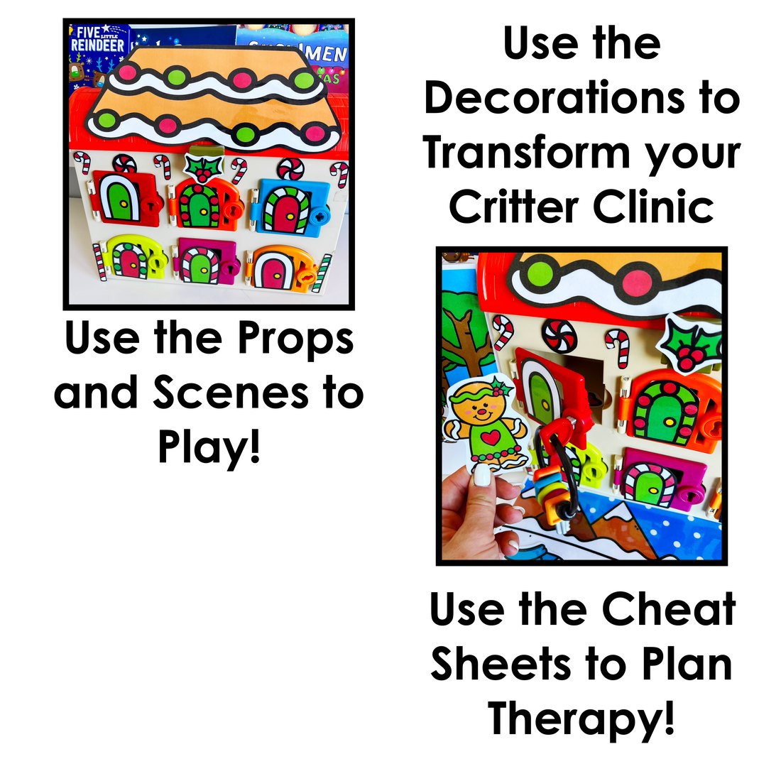 Gingerbread Critter Clinic speech therapy toy companion – image 2