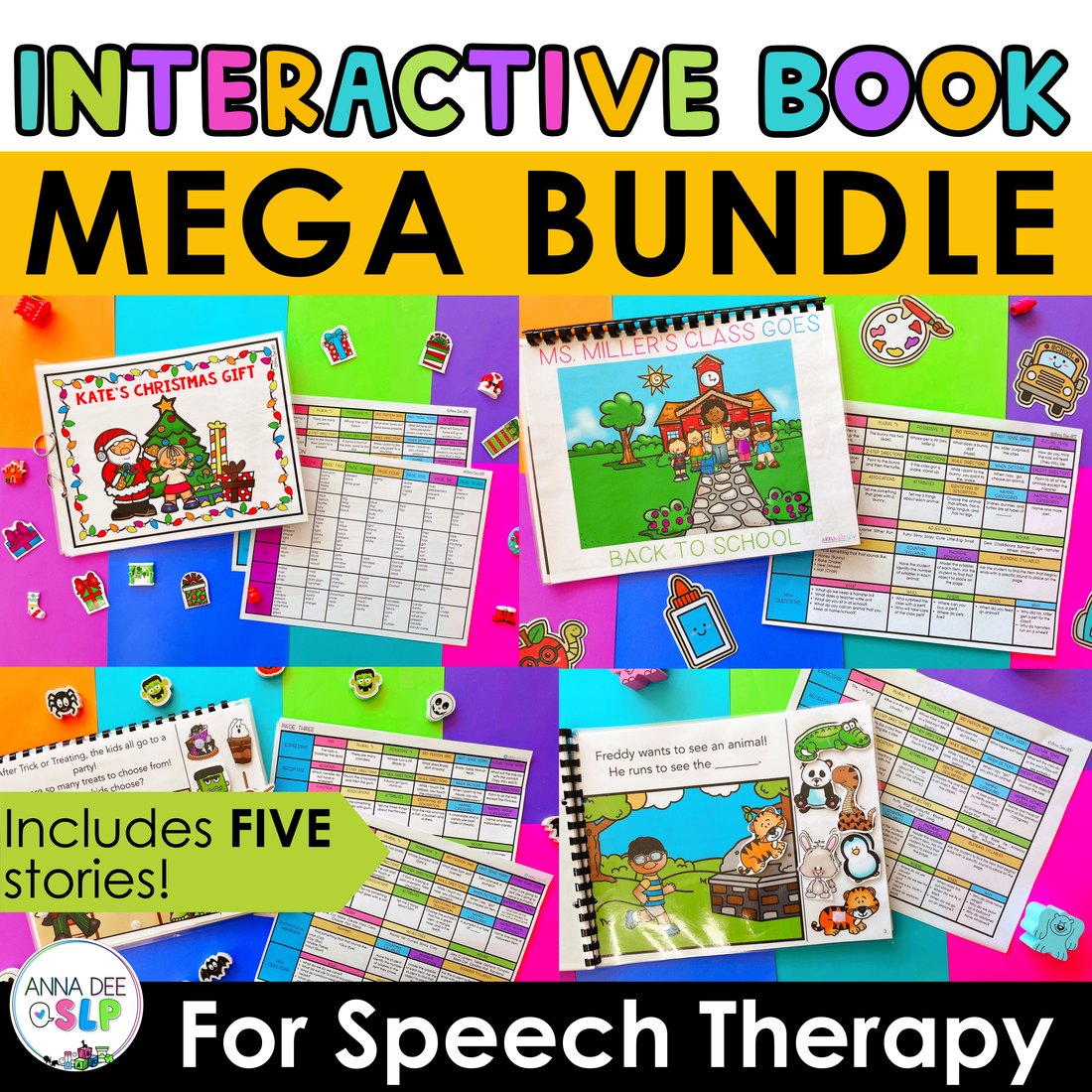 Interactive Books Bundle for speech therapy