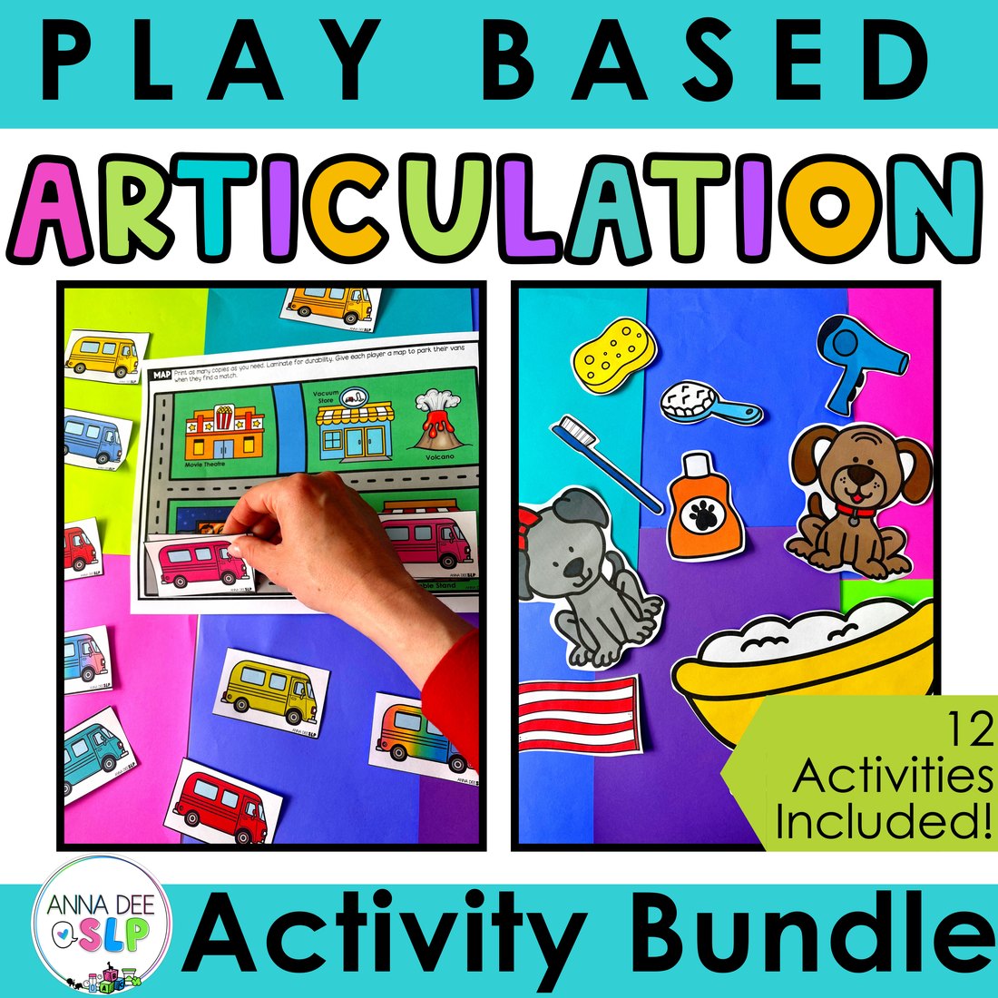 Play Based Articulation Activities Bundle for speech therapy