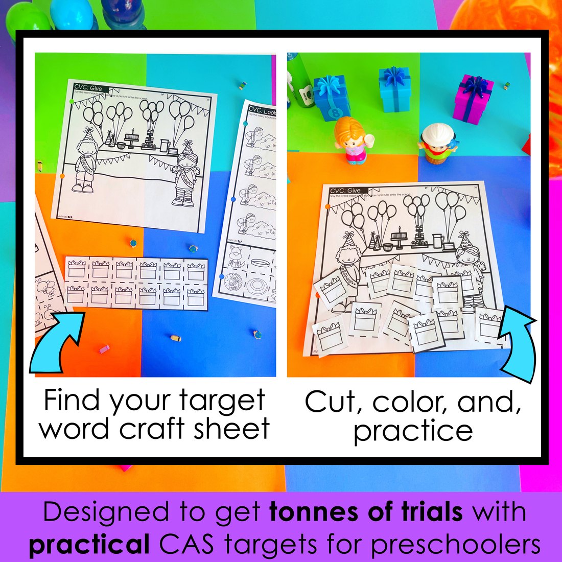 Apraxia of Speech Craft Sheets for speech therapy – image 2
