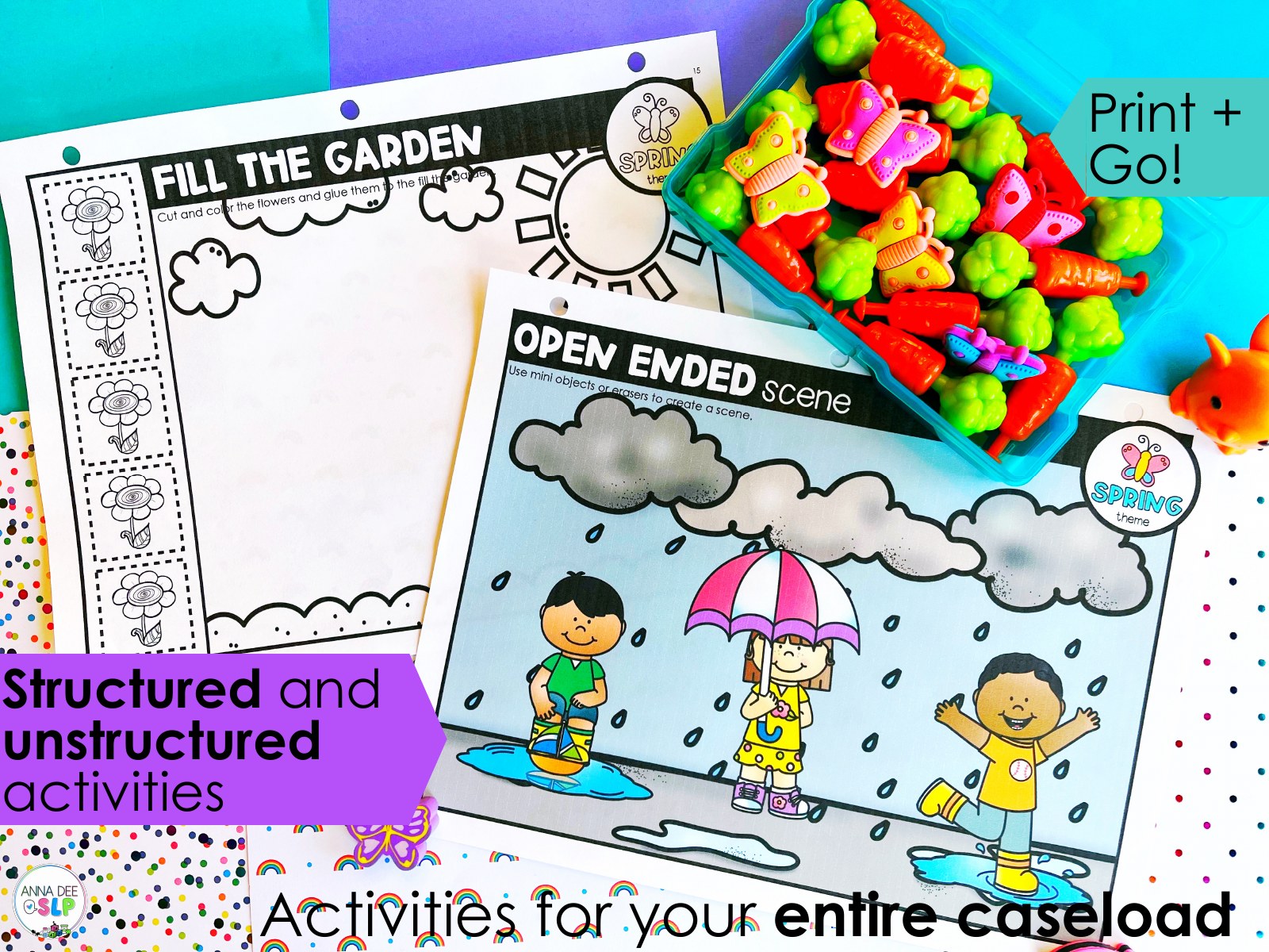 Spring Activities and Worksheets for speech therapy preview page 2