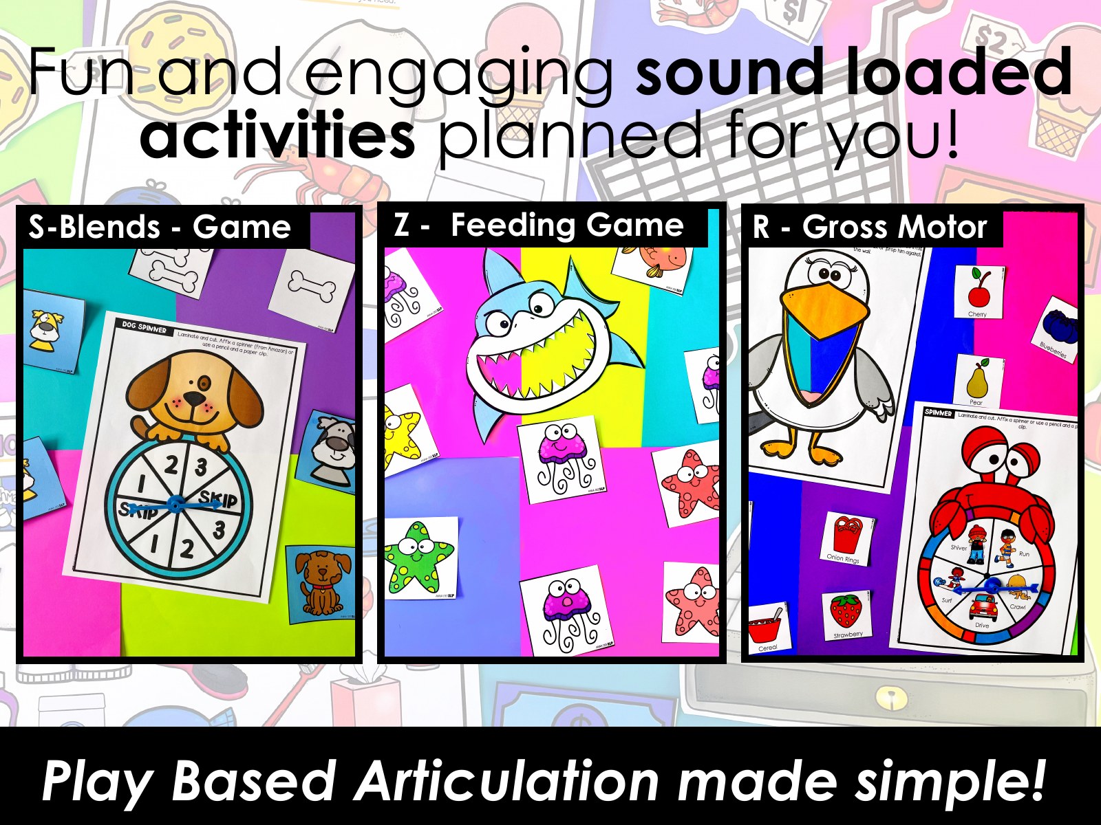 Play Based Articulation Activities Bundle for speech therapy preview page 5