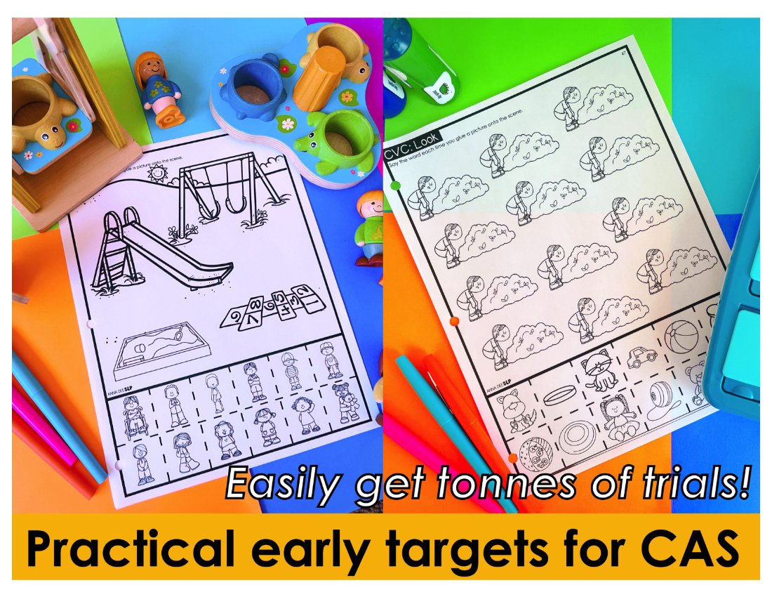Apraxia of Speech Craft Sheets for speech therapy preview page 3