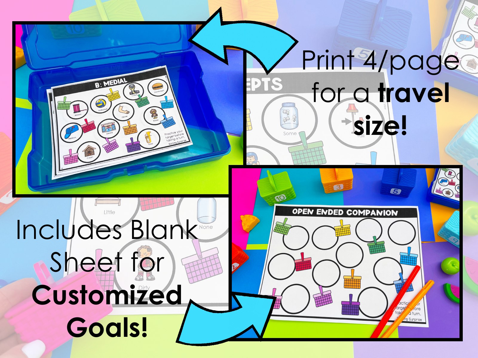 Sorting Surprise Picnic Basket Toy Companion for speech therapy preview page 4