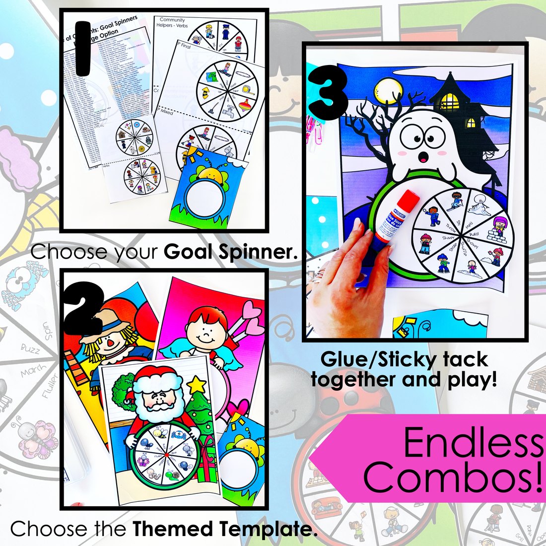 Spinner Crafts for speech therapy – image 2