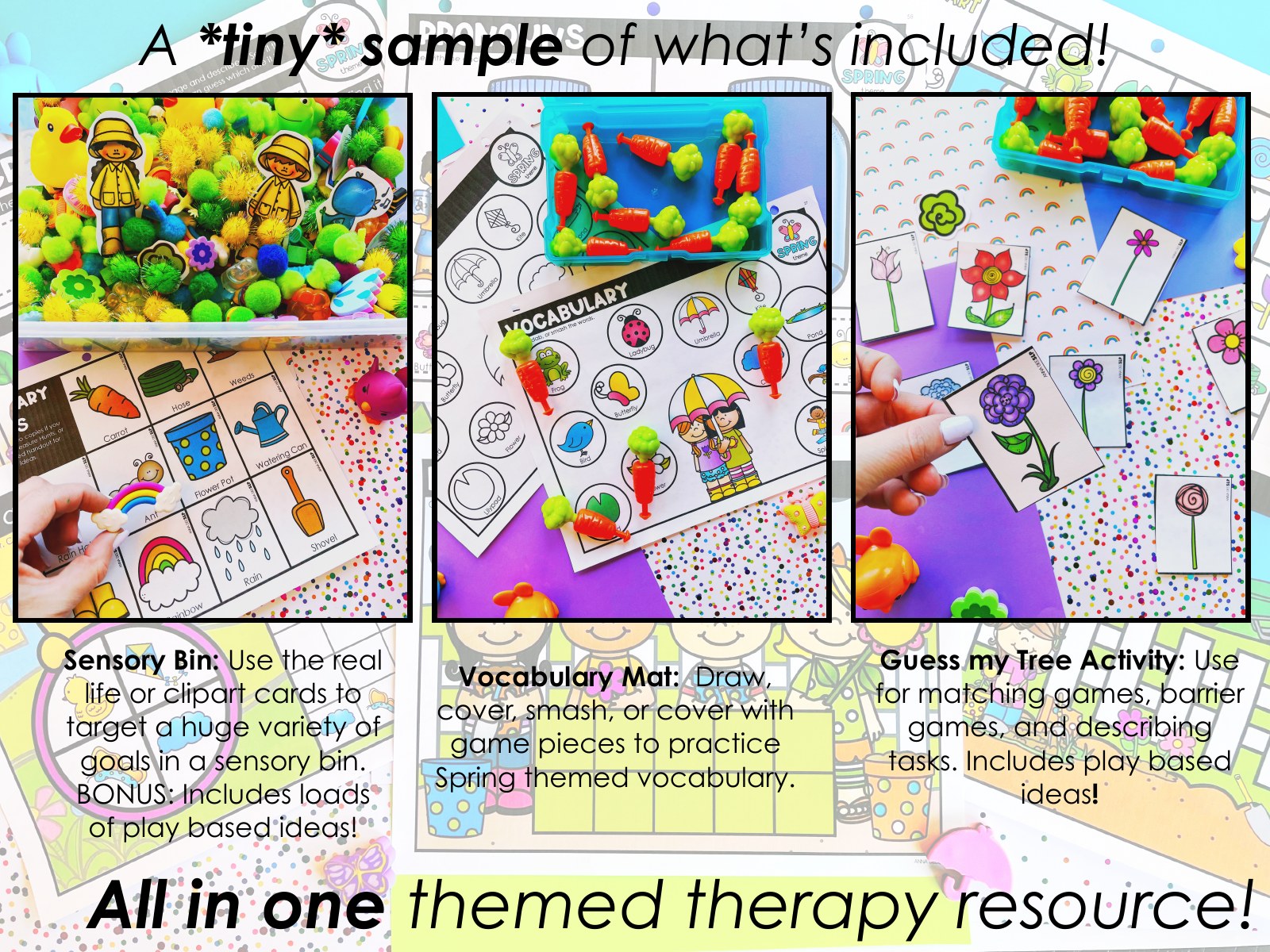 Spring Activities and Worksheets for speech therapy preview page 6