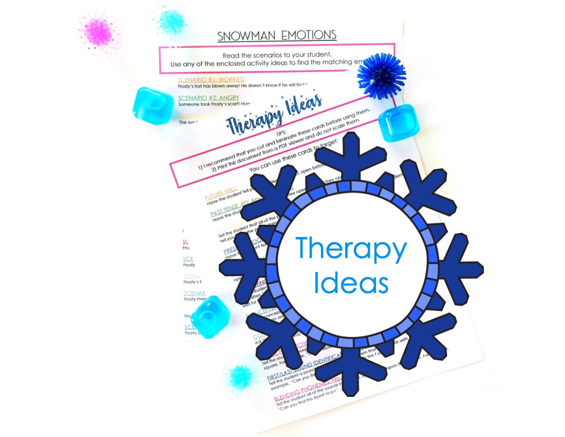 Winter Visual Supports for speech therapy preview page 4