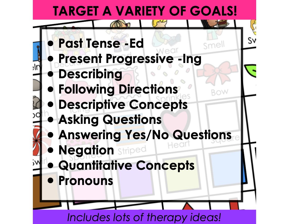 Valentine's Day Describing Game for speech therapy preview page 4