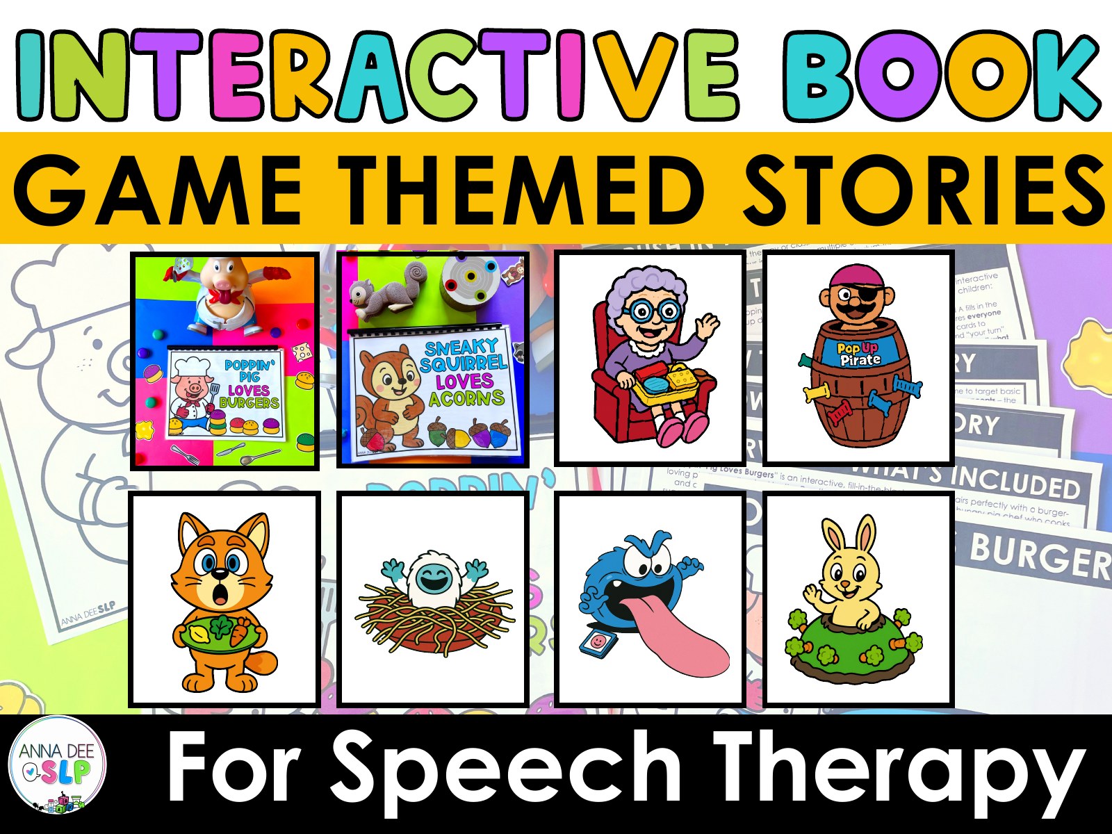 Interactive Story Companions Bundle for speech therapy preview page 1