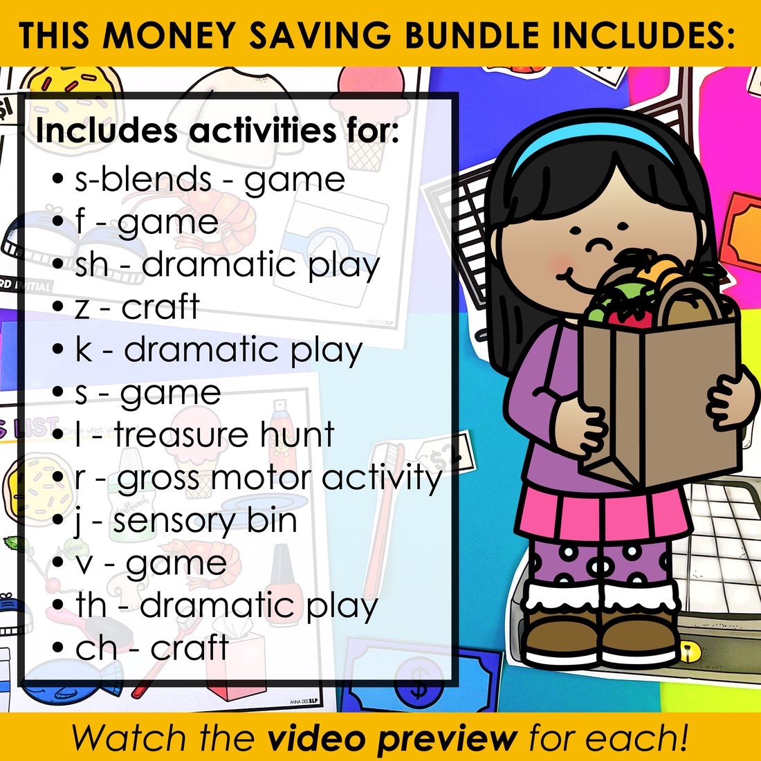 Play Based Articulation Activities Bundle for speech therapy – image 4