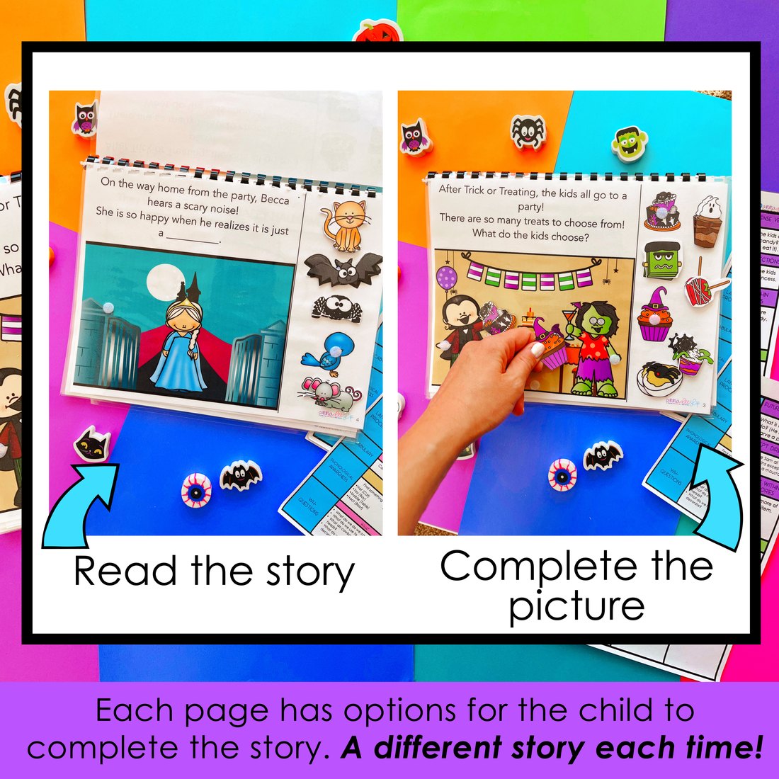 Halloween Interactive Book for speech therapy – image 2