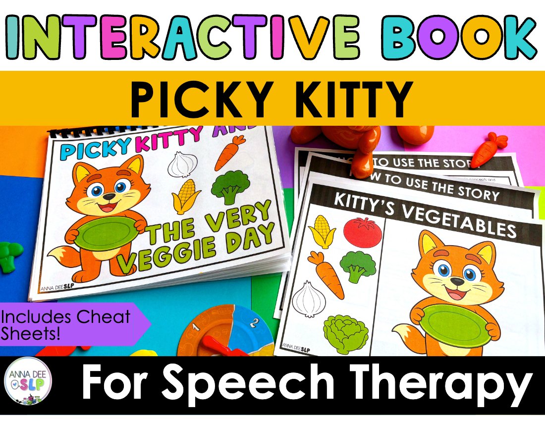 Picky Kitty Interactive Story for speech therapy preview page 1