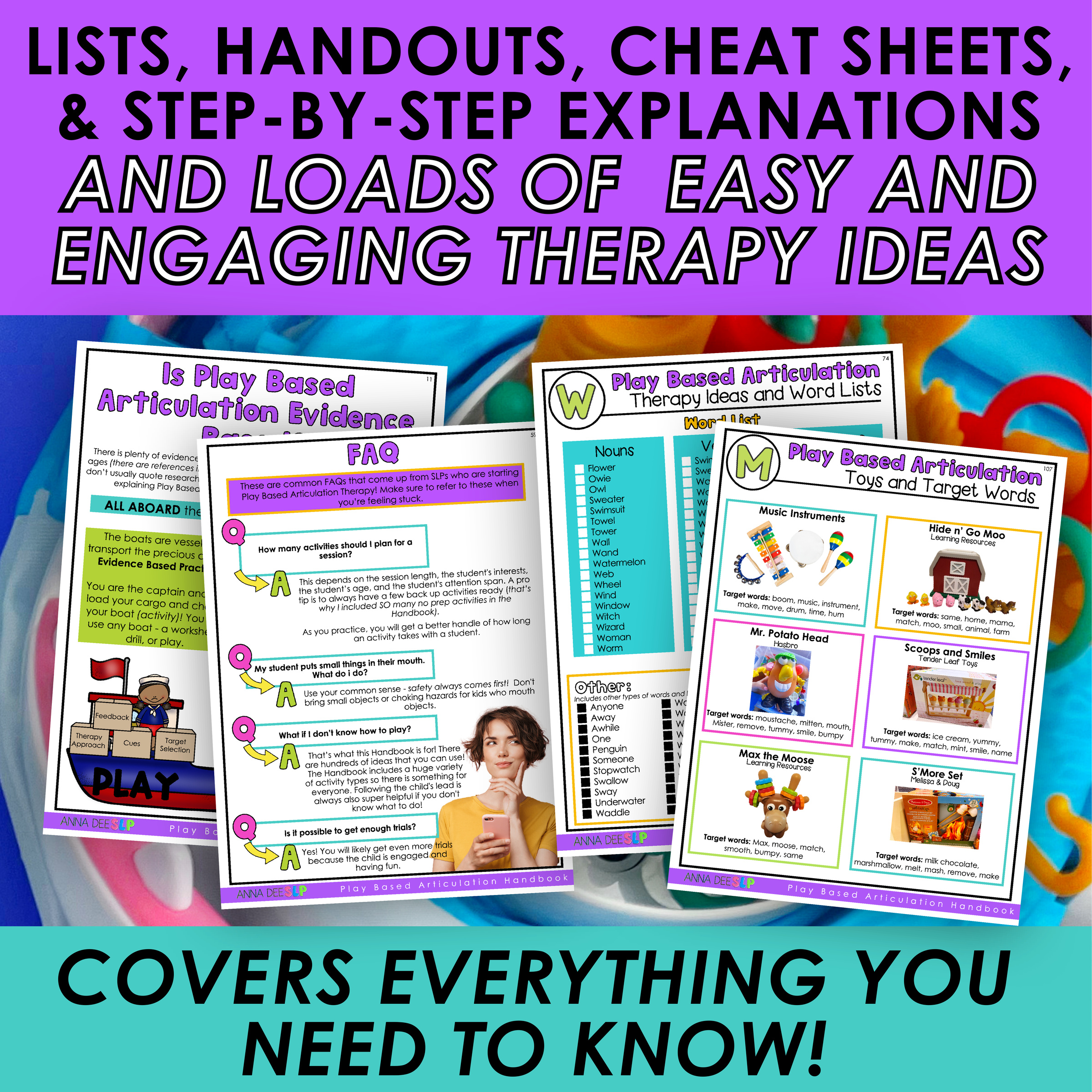 Play Based Articulation Handbook for speech therapy – image 2