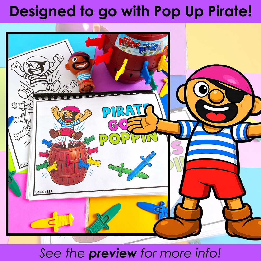 Pop Up Pirate Interactive Story for speech therapy – image 2