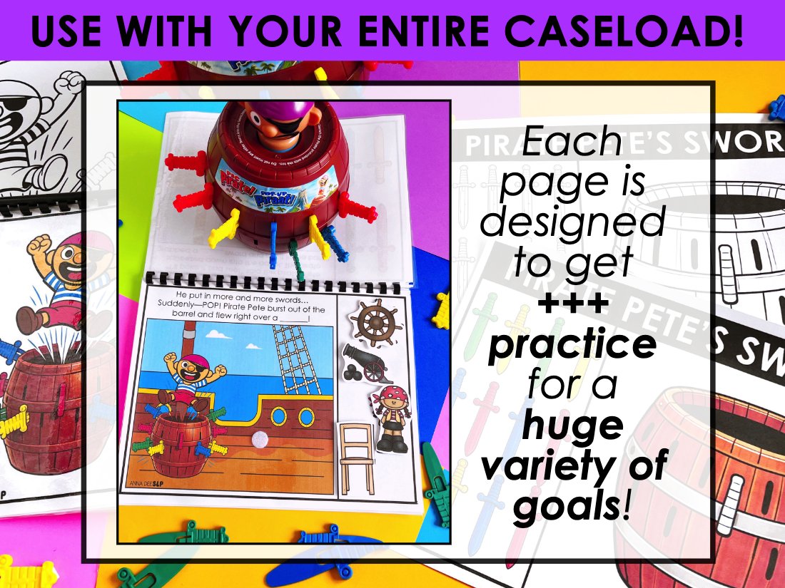 Pop Up Pirate Interactive Story for speech therapy preview page 3