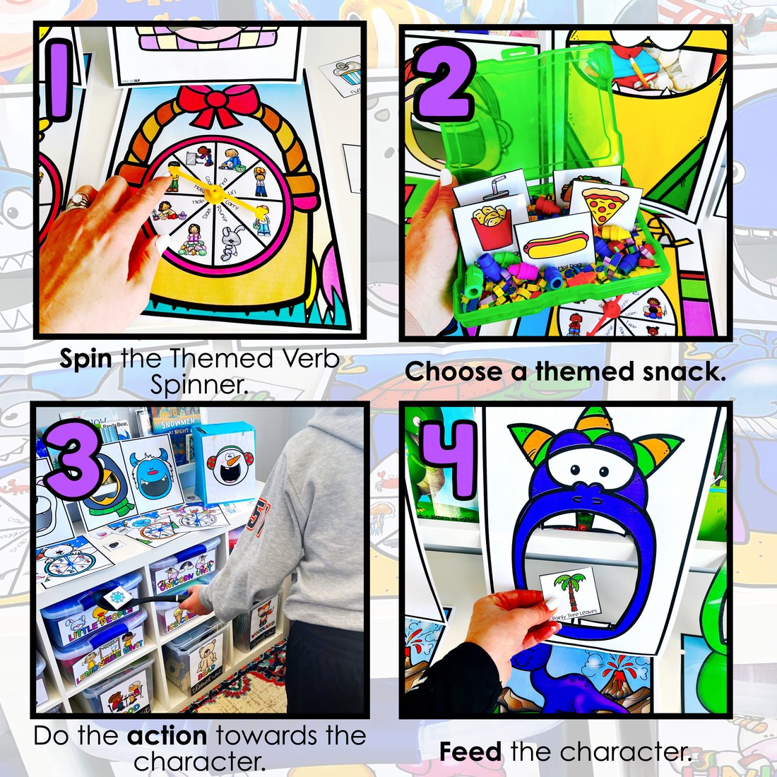 Interactive Feeding Games Bundle for speech therapy – image 2
