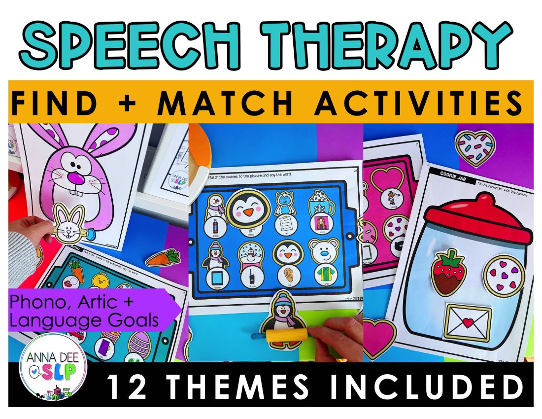Say and play bundle for speech therapy preview page 1
