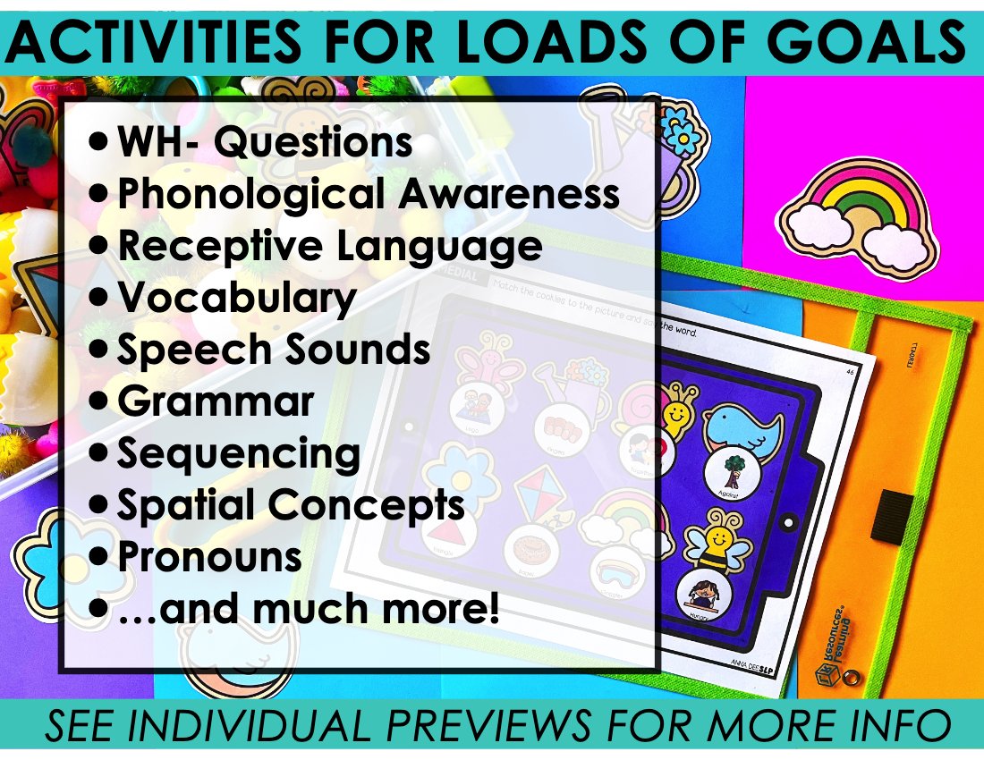 Spring Activities Bundle for speech therapy preview page 7