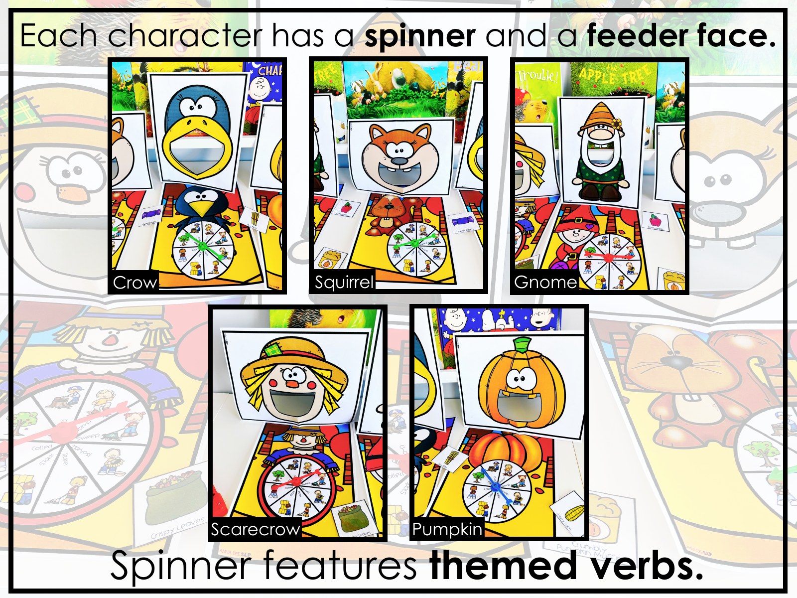 Fall Interactive Feeding Game for speech therapy preview page 5