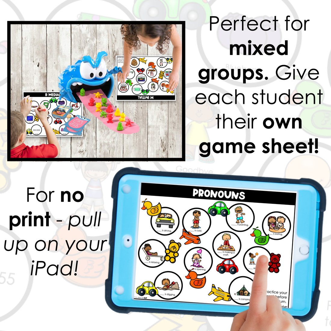 Gobble Monster game companion for speech therapy – image 3