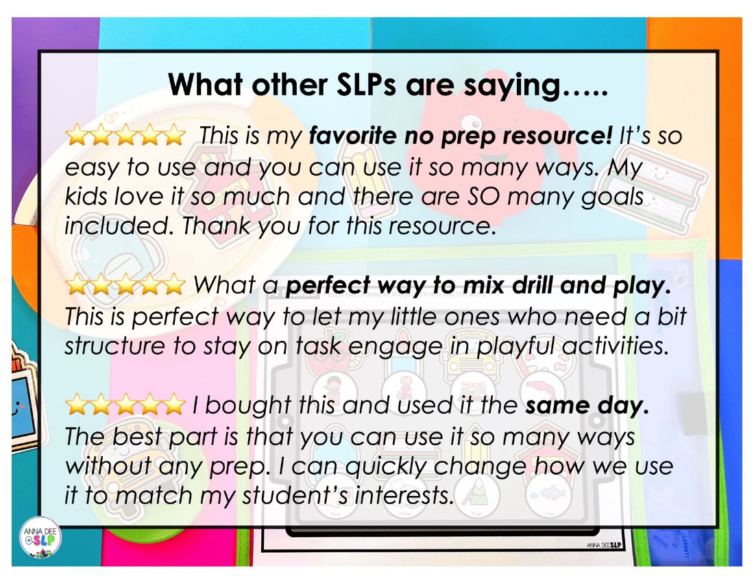 Back to School say and play activity for speech therapy preview page 10