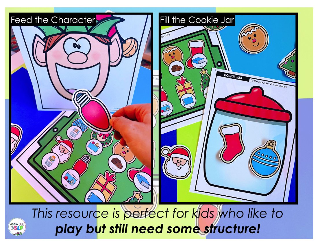 Christmas say and play activity for speech therapy preview page 6