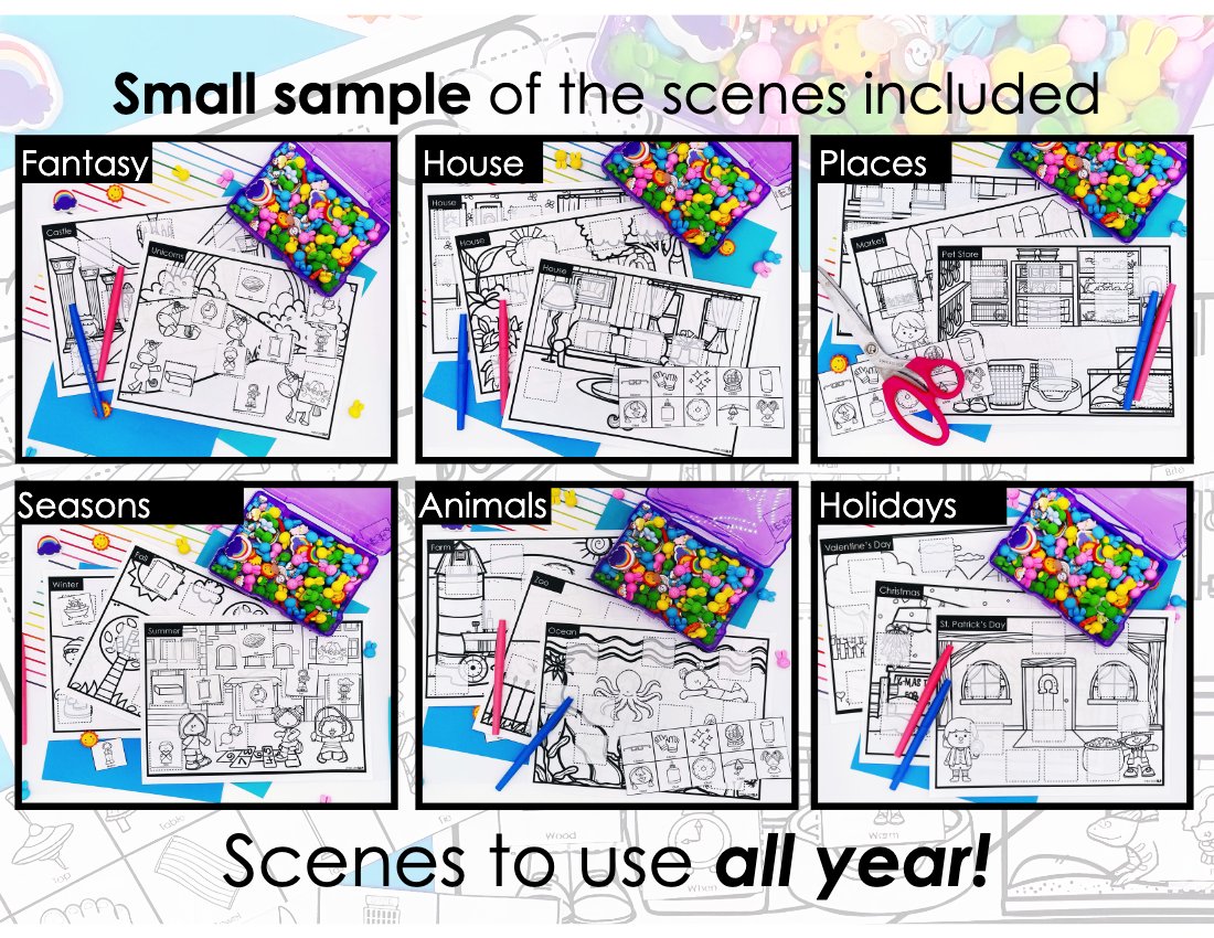 Interactive Craft Scenes for speech therapy preview page 5