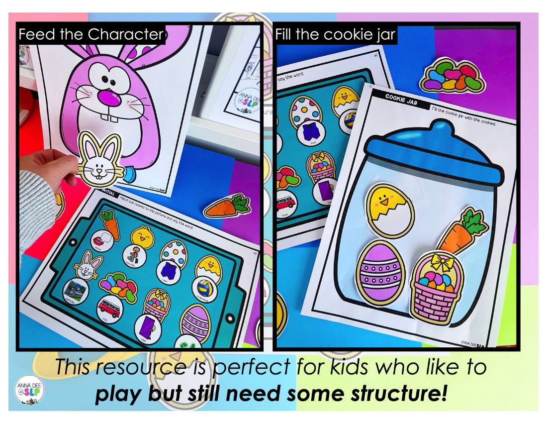 Easter say and play activity for speech therapy preview page 6