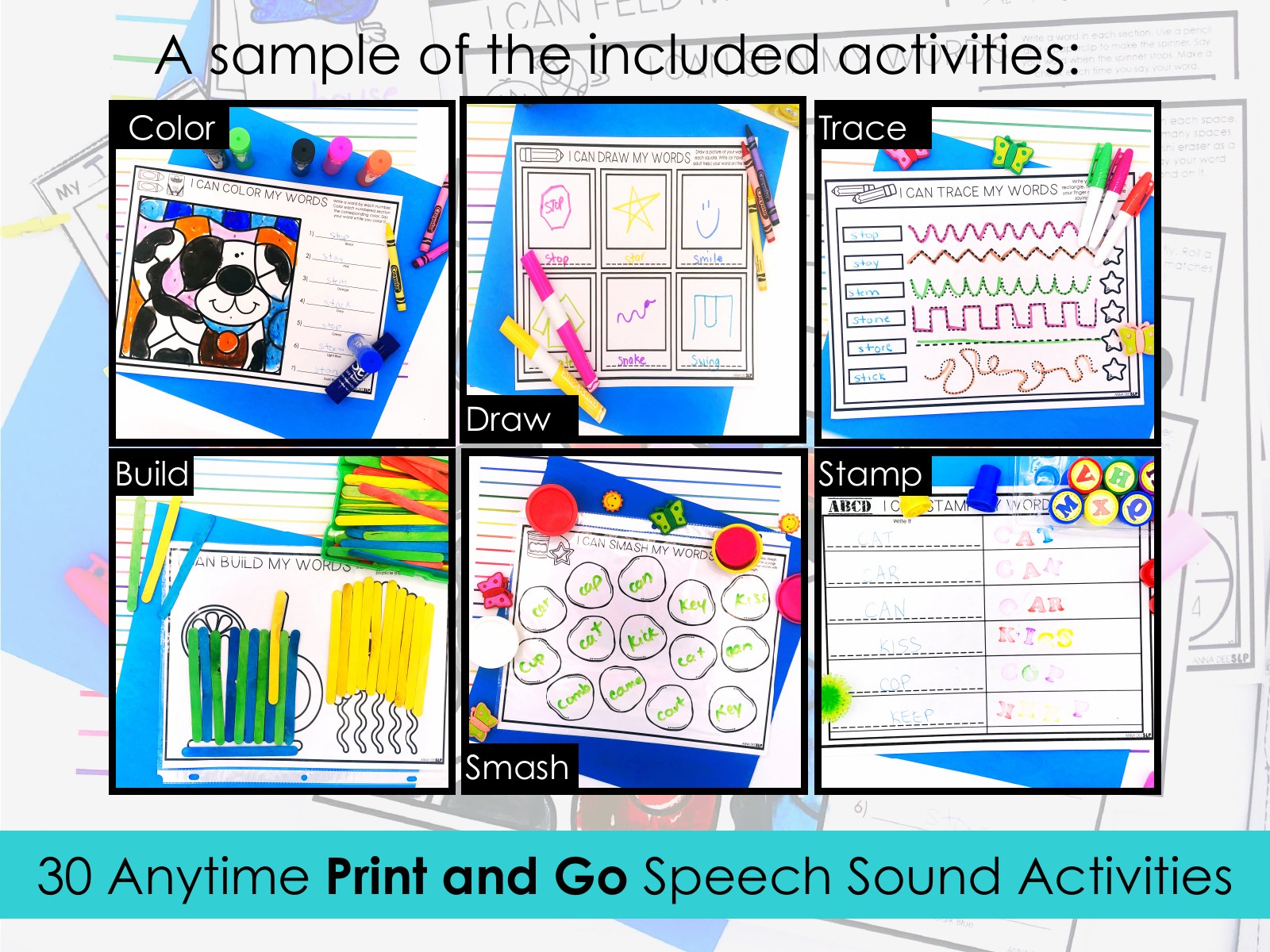 Articulation, Phonology and Apraxia Activity Binder for speech therapy preview page 4