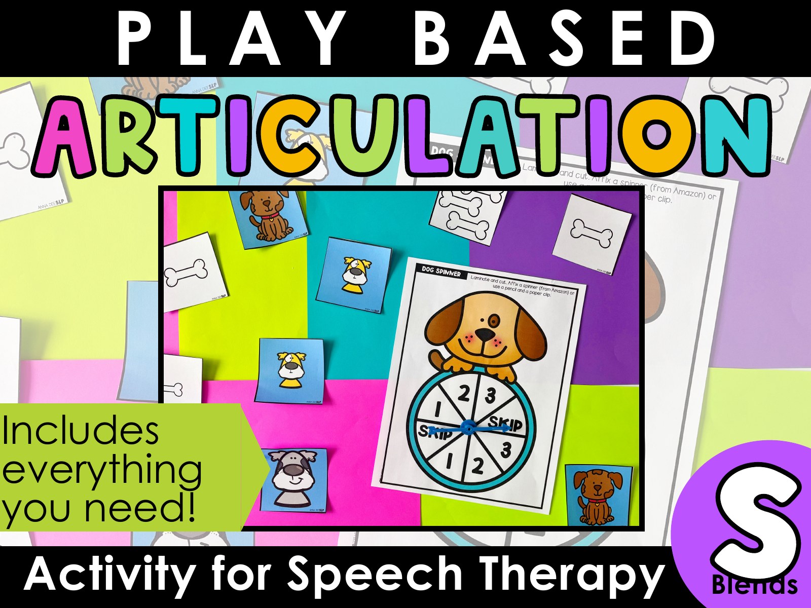S-Blends Game for speech therapy preview page 1