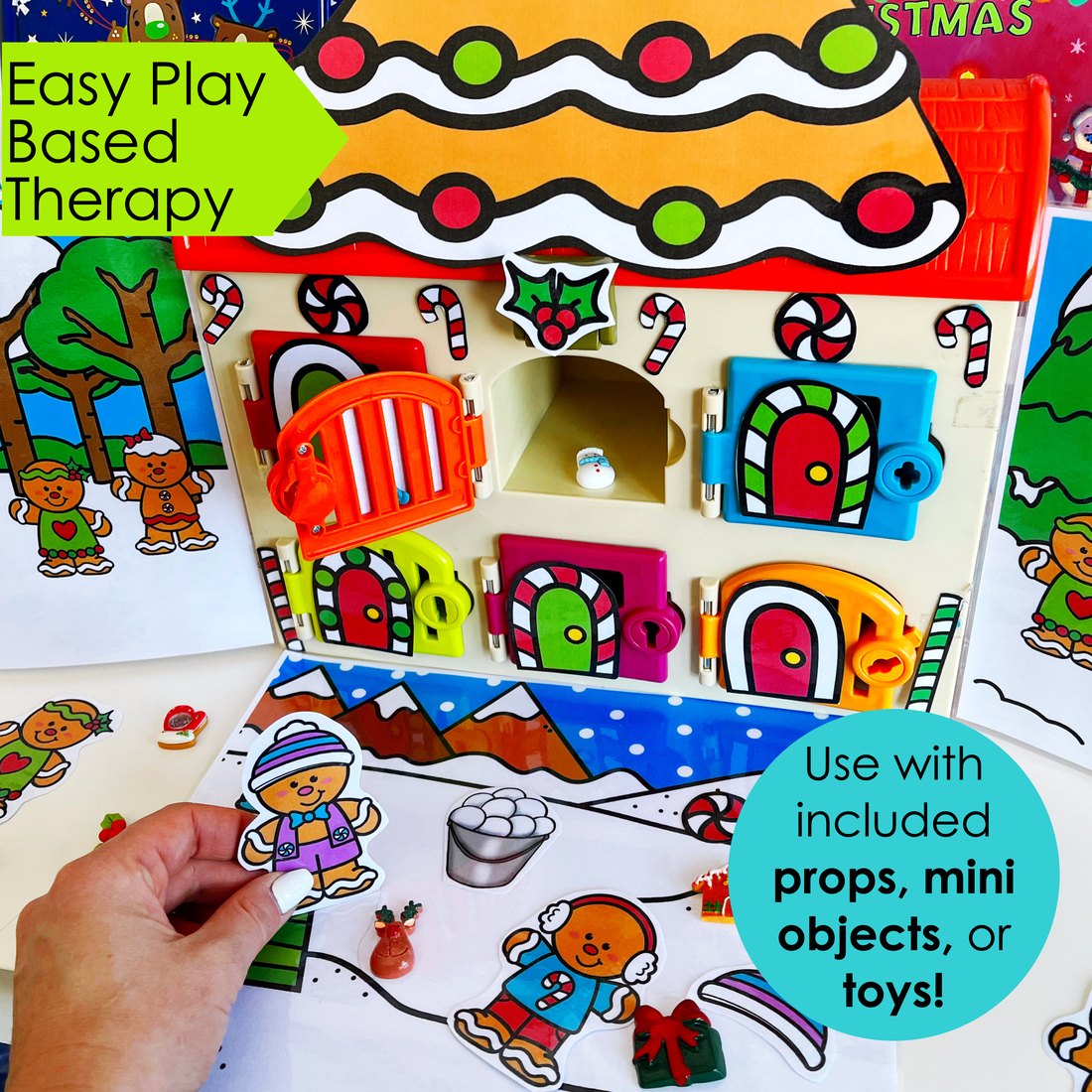 Gingerbread Critter Clinic speech therapy toy companion – image 3