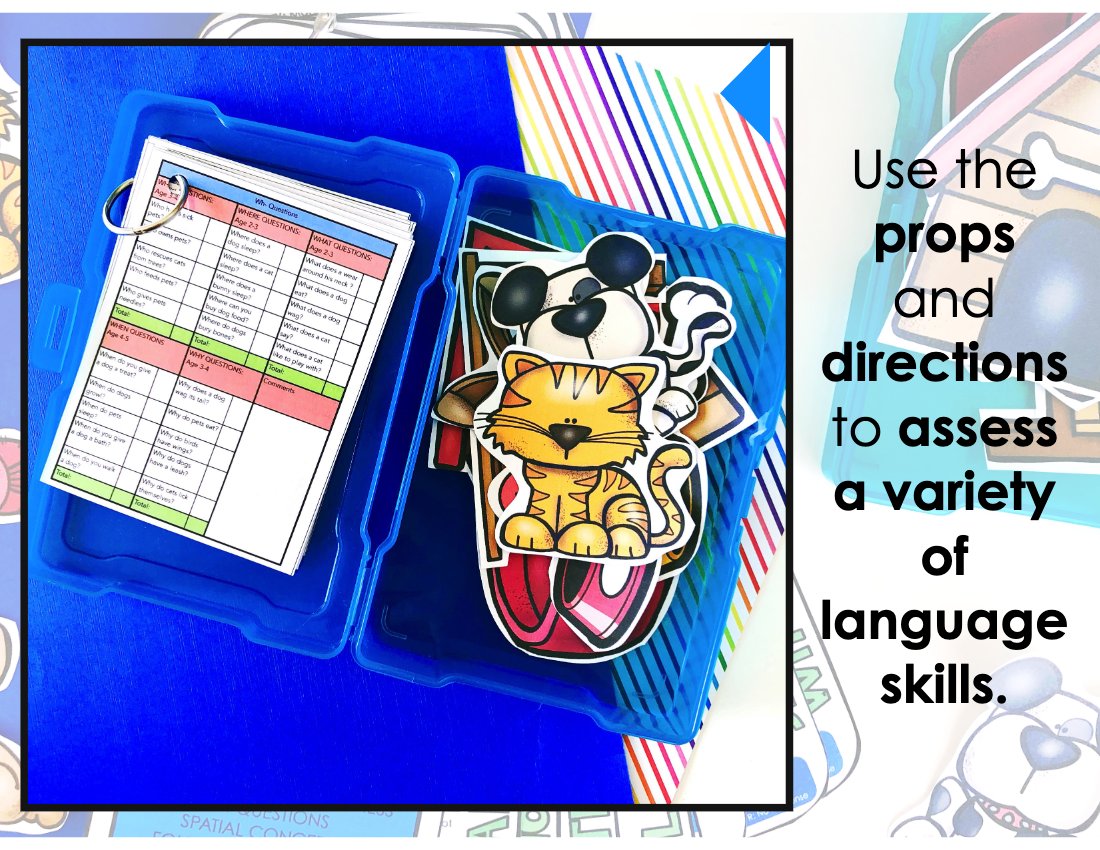 Play Based Language Screener for speech therapy preview page 3