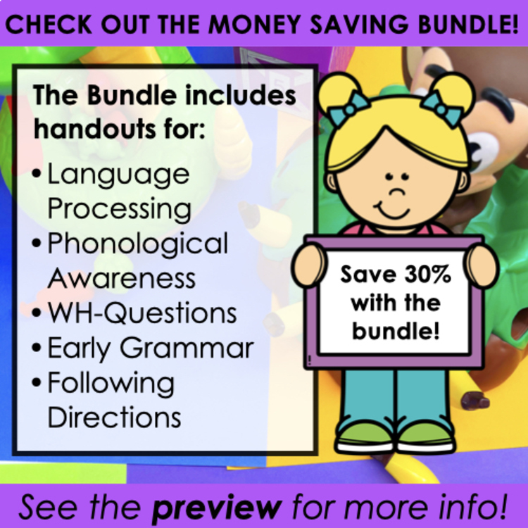 Grammar Handouts for speech therapy – image 4