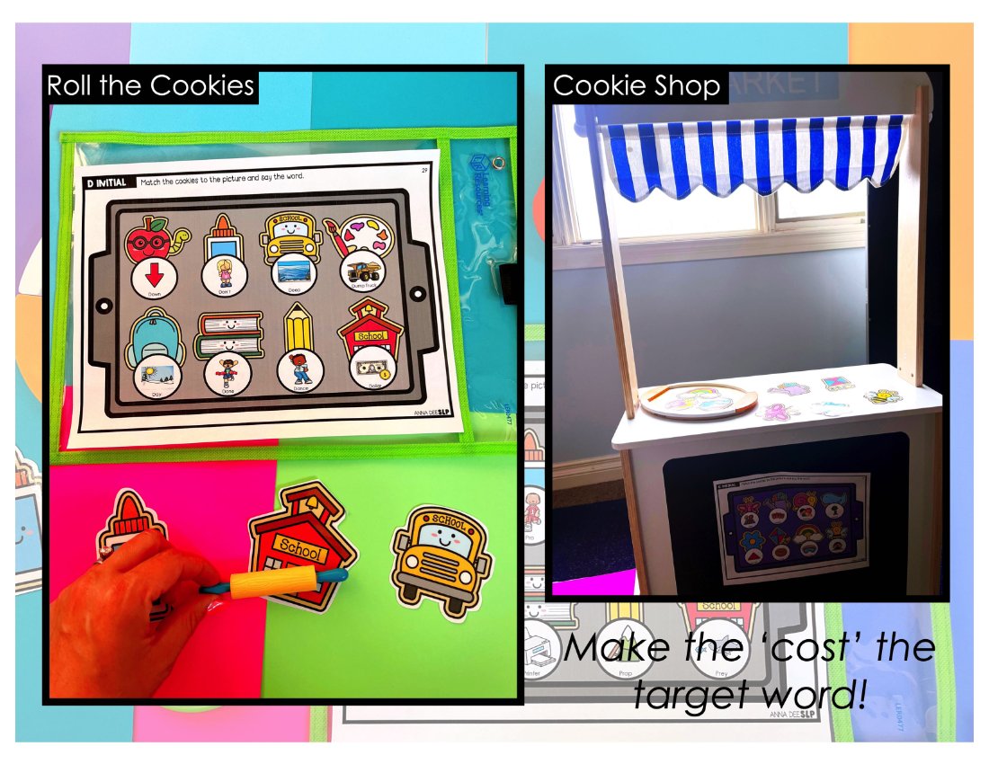 Back to School say and play activity for speech therapy preview page 4