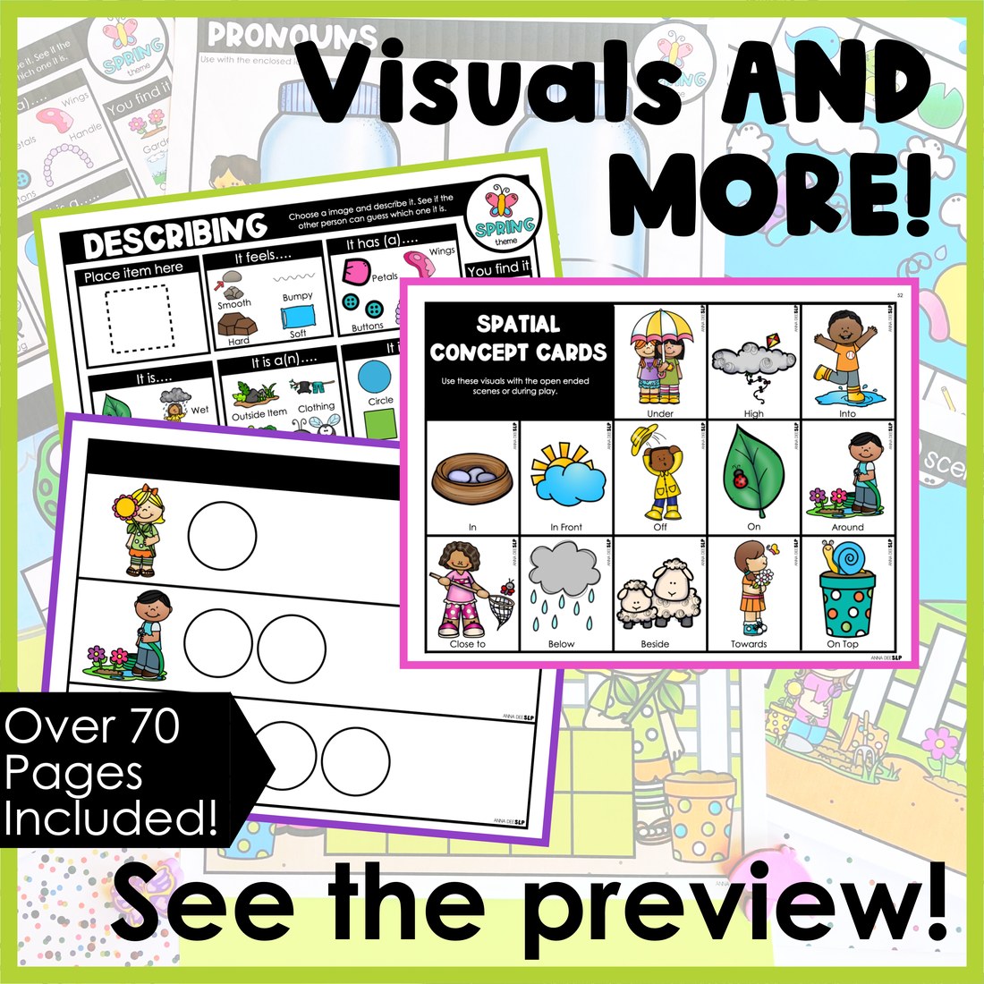 Spring Activities and Worksheets for speech therapy – image 4