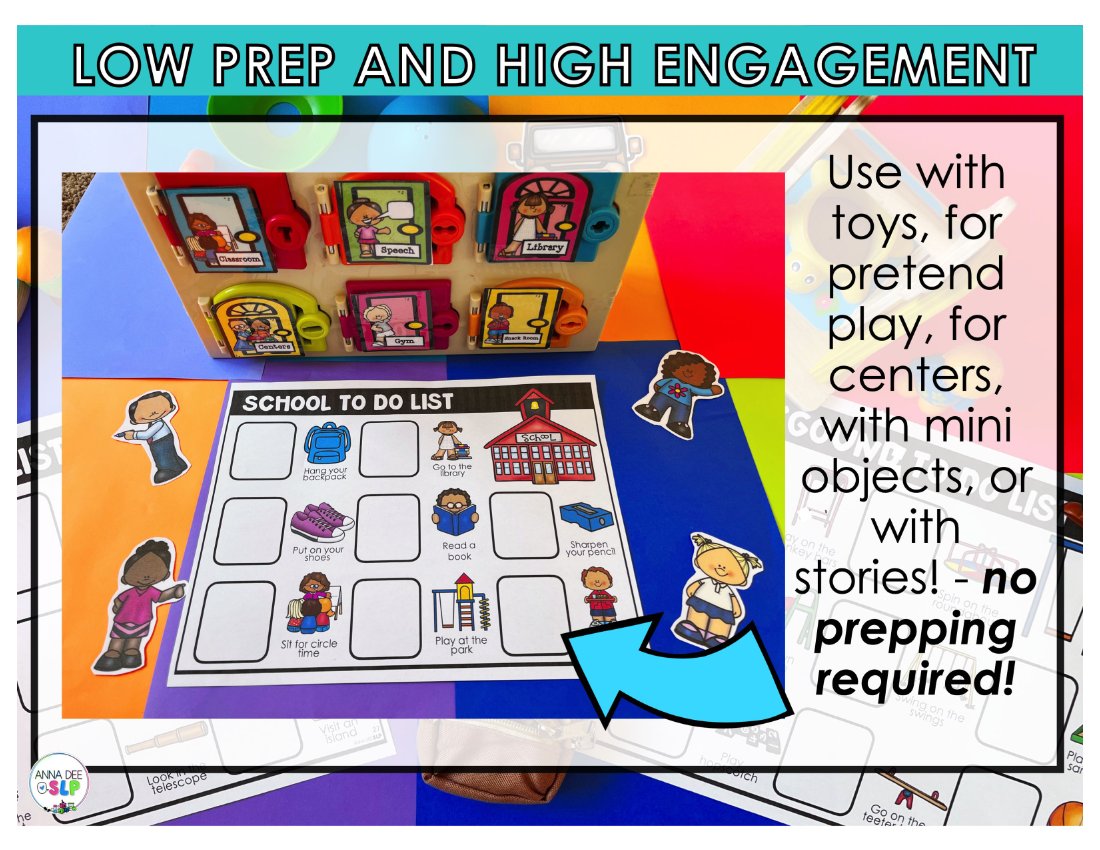 Pretend Play Visual Supports for speech therapy preview page 4