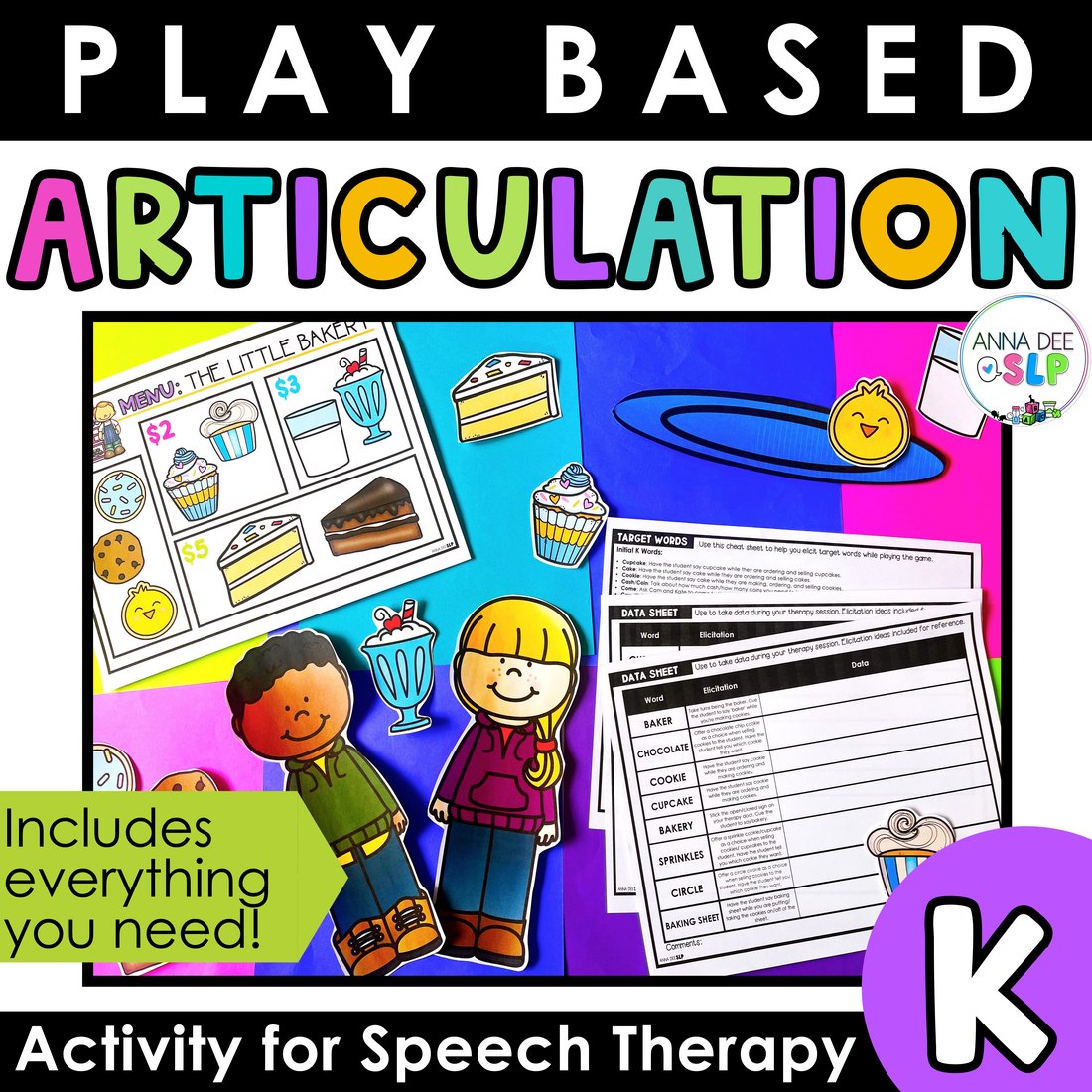 K Articulation Activity for speech therapy
