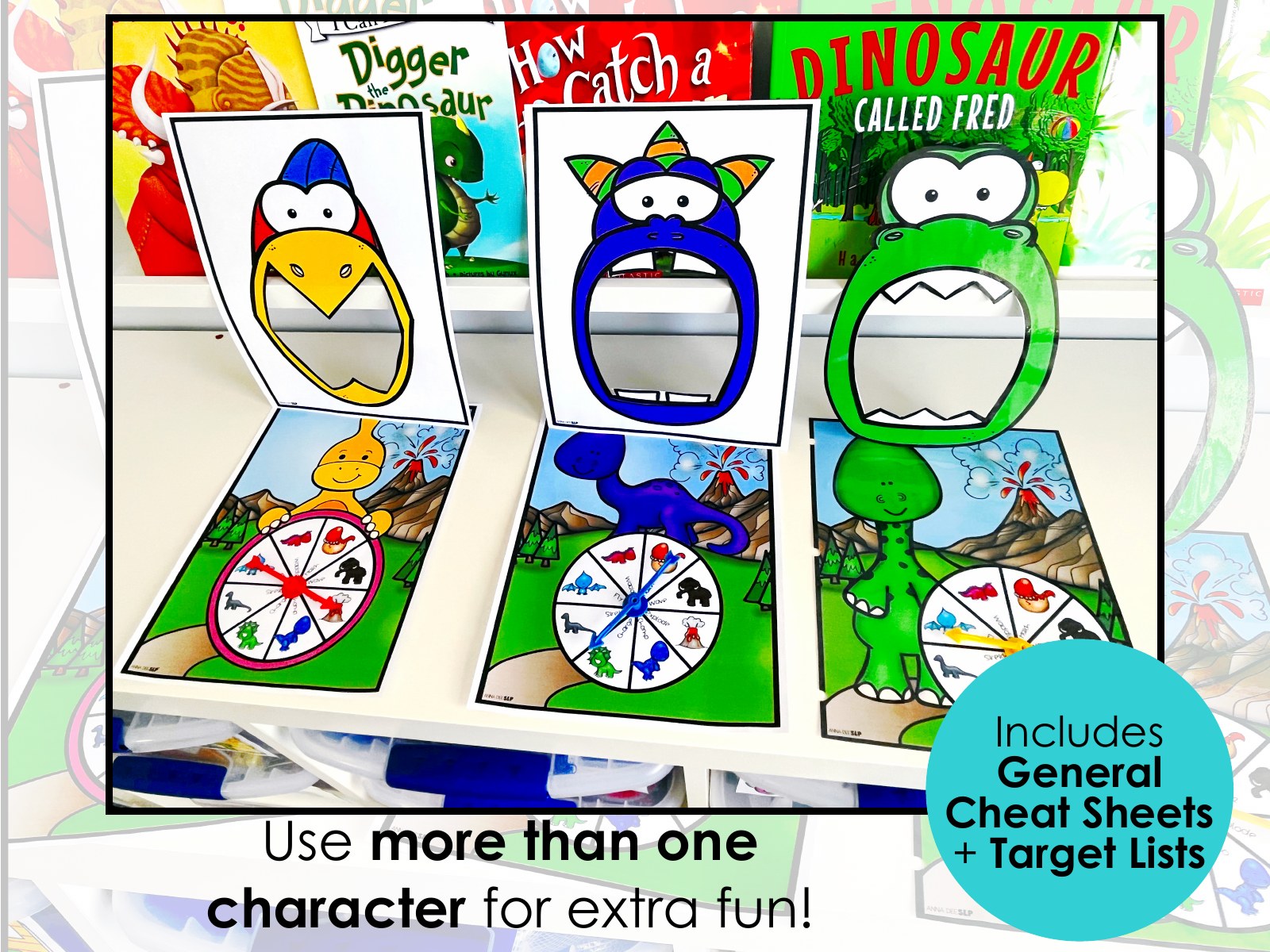 Dinosaur Interactive Feeding Game for speech therapy preview page 4