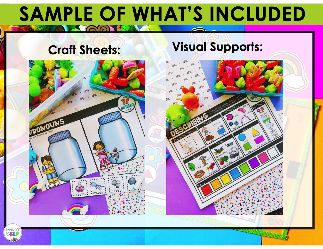 Spring Activities Bundle for speech therapy preview page 4