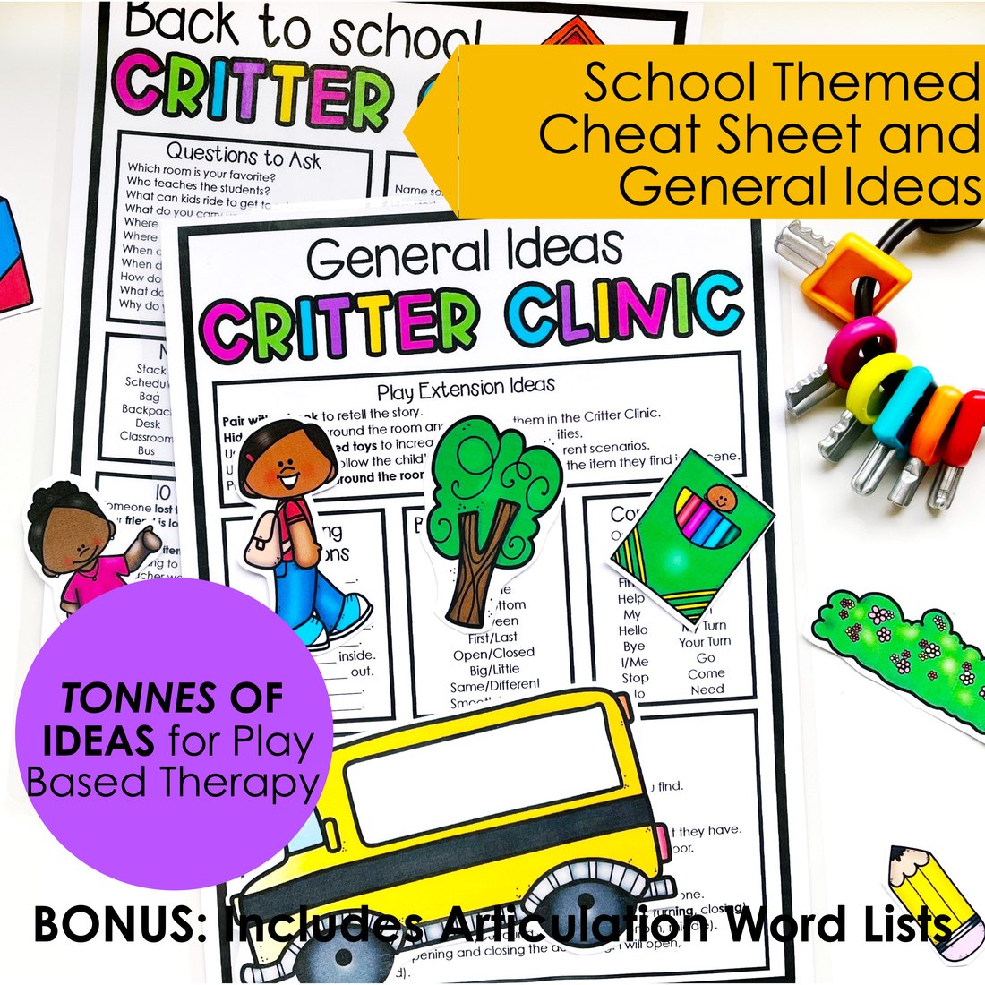 Back to School Critter Clinic speech therapy toy companion – image 4