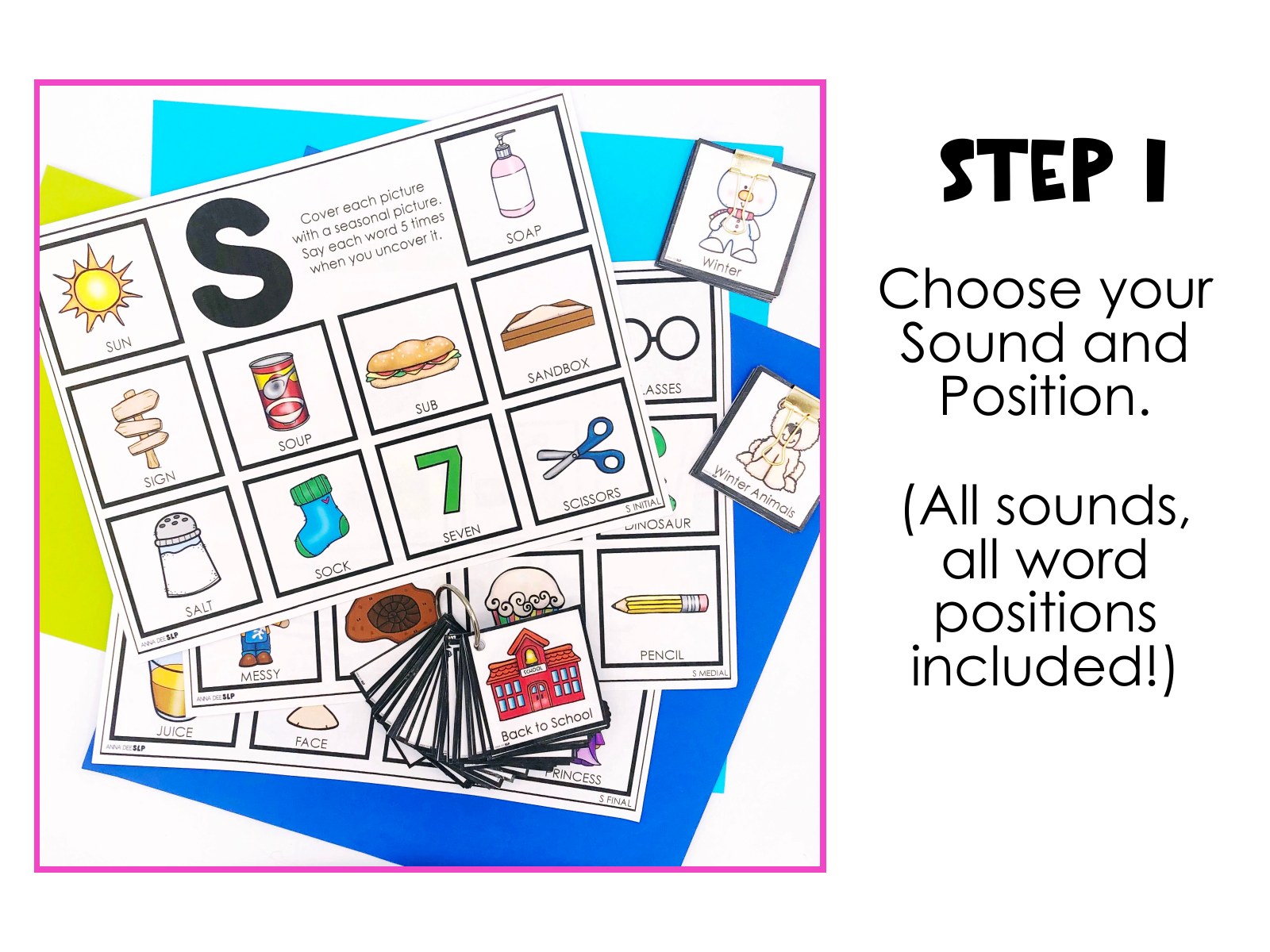 Year Round Articulation Activity for speech therapy preview page 2