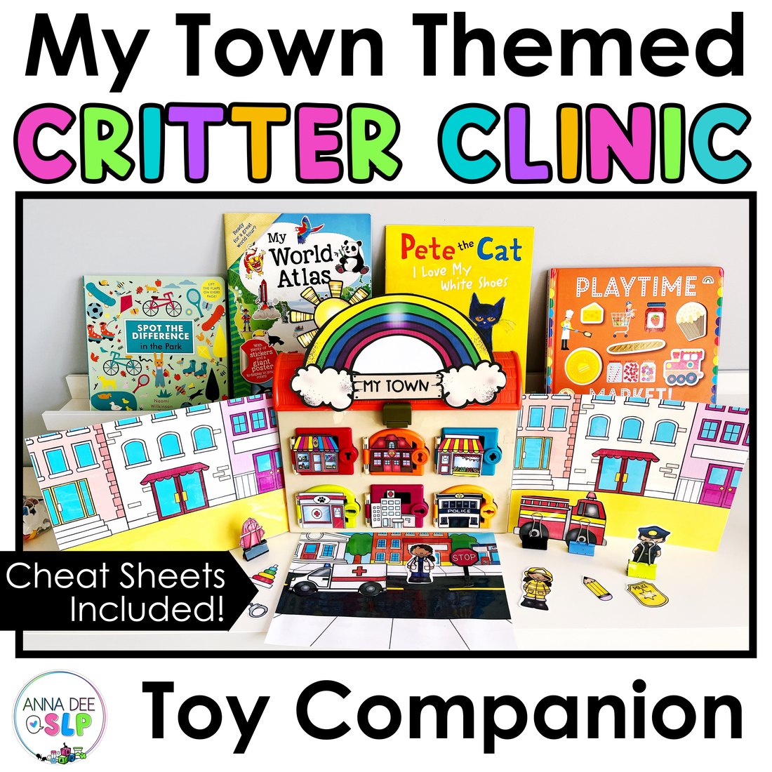 Community Helpers Critter Clinic speech therapy toy companion