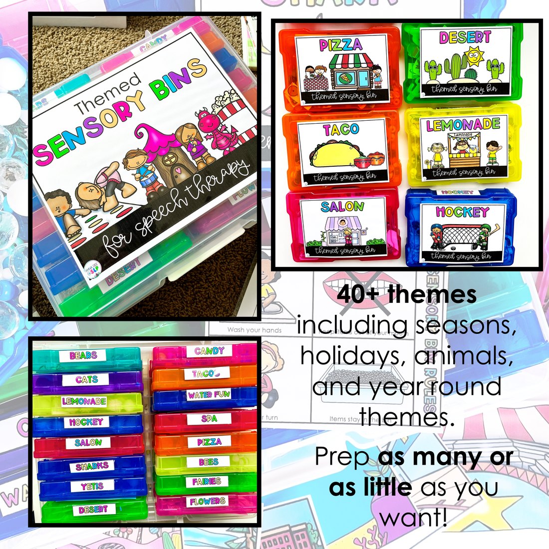 Themed Sensory Bins 2.0 for speech therapy – image 4