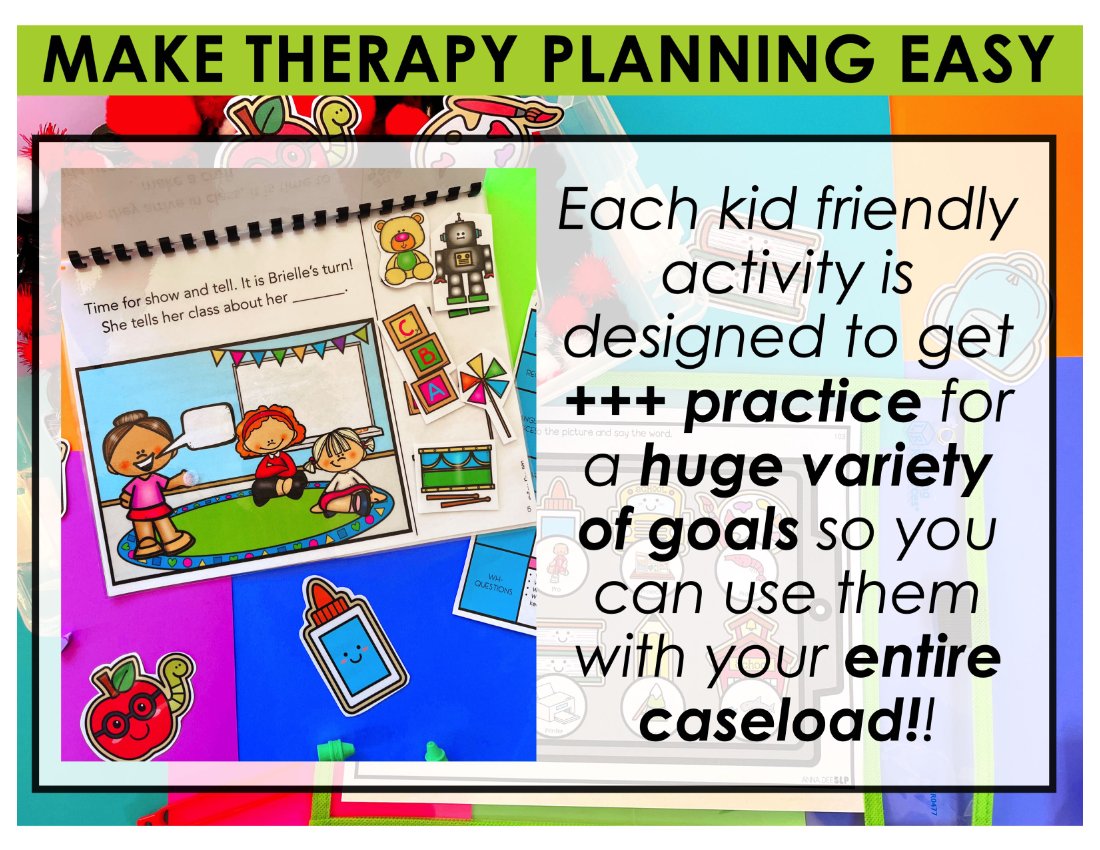 Back to School Bundle for speech therapy preview page 2