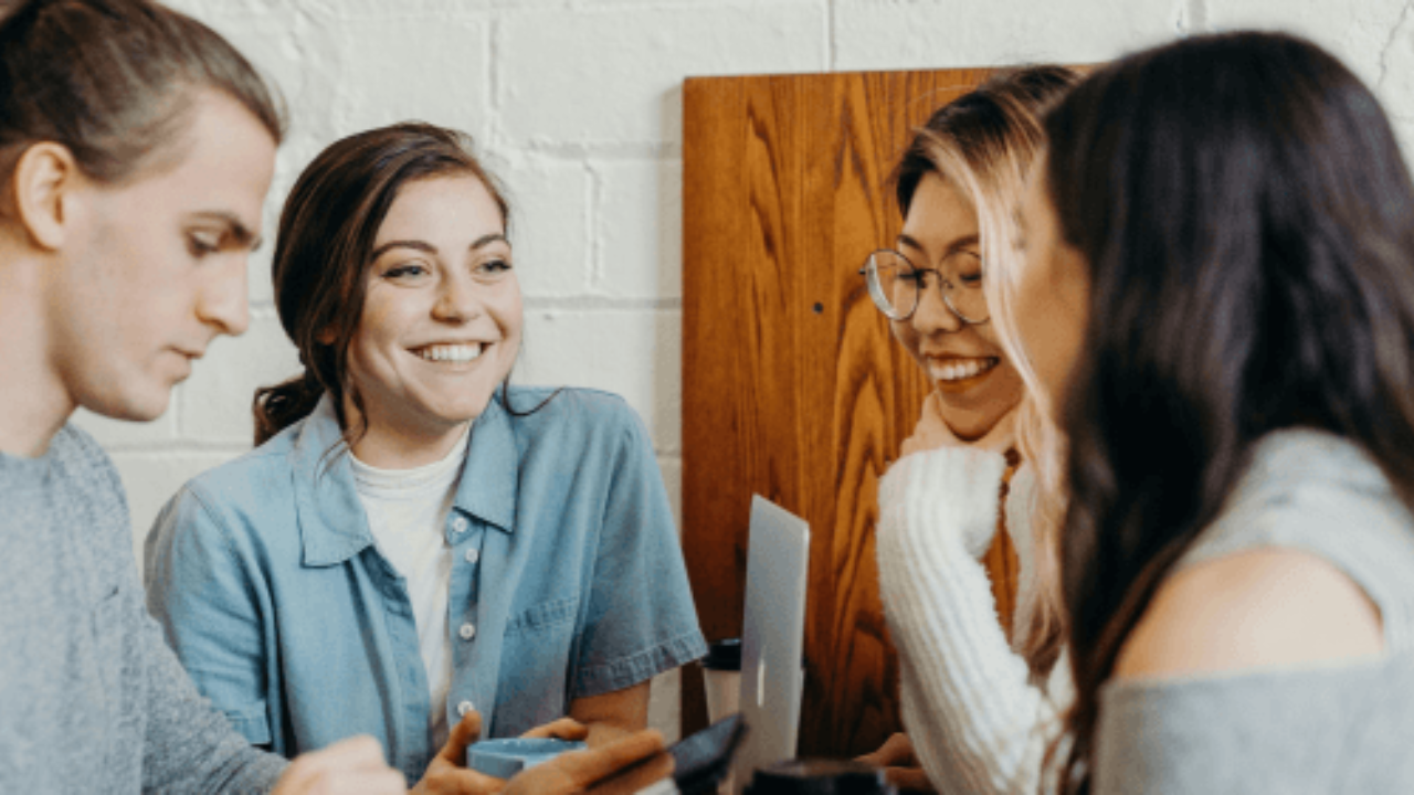 A group invites someone to join the conversation