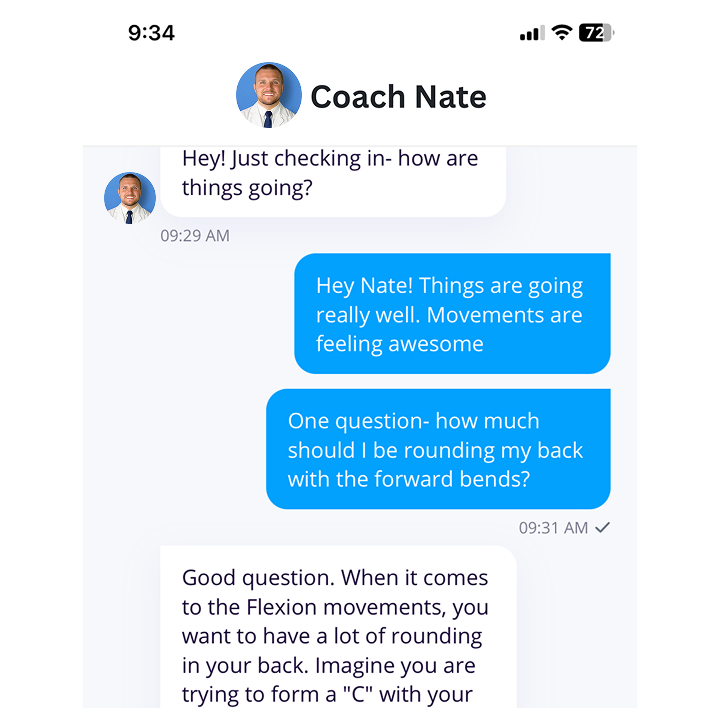 Direct coach messaging