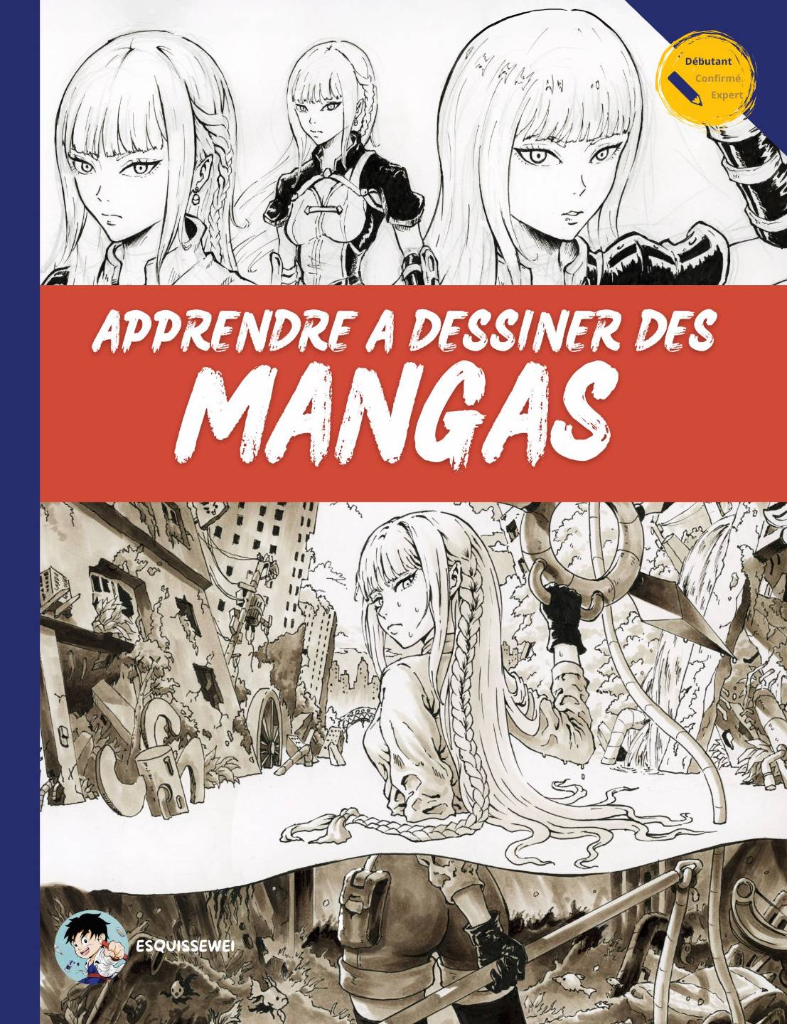 Couverture du livre Apprendre à dessiner des mangas